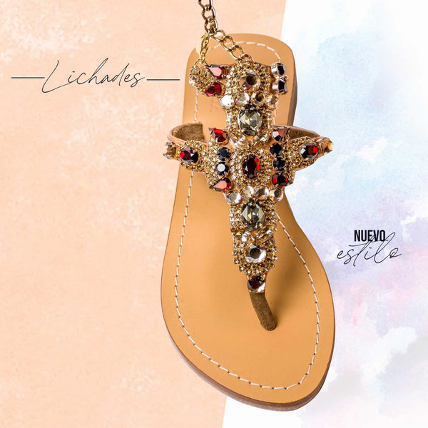 Lichades Sandals With Gemstones | Pasha