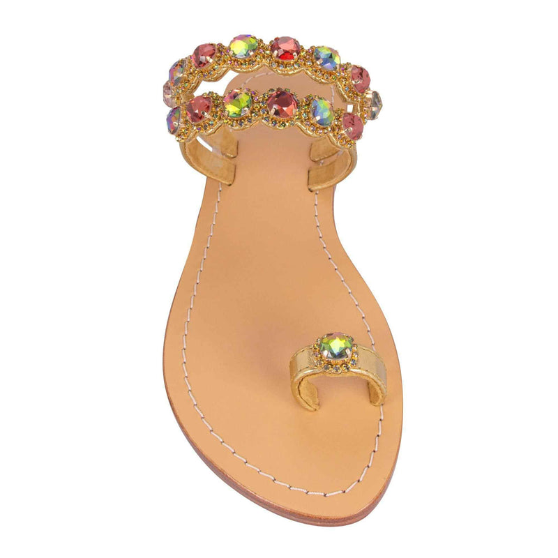 Crystal Gold Sandals