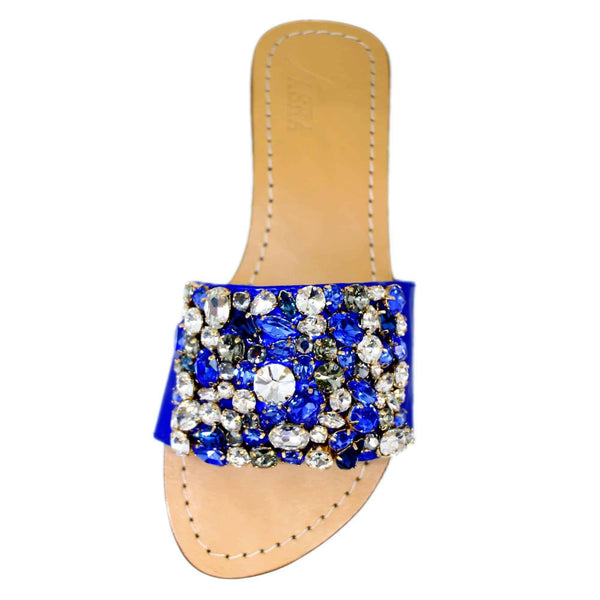 Kornati Sapphire Metallic Blue Sandals