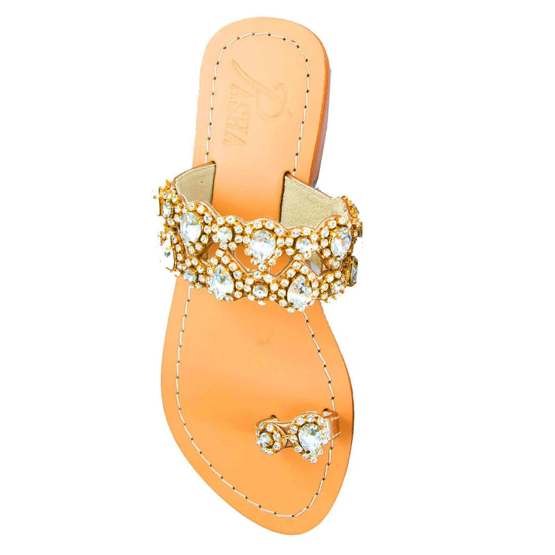 Syrna Gold Sandals